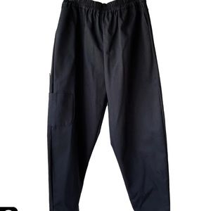 Women’s Black Elastic-Waist Utility Pants